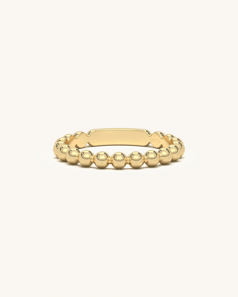 Gold Bead Ring