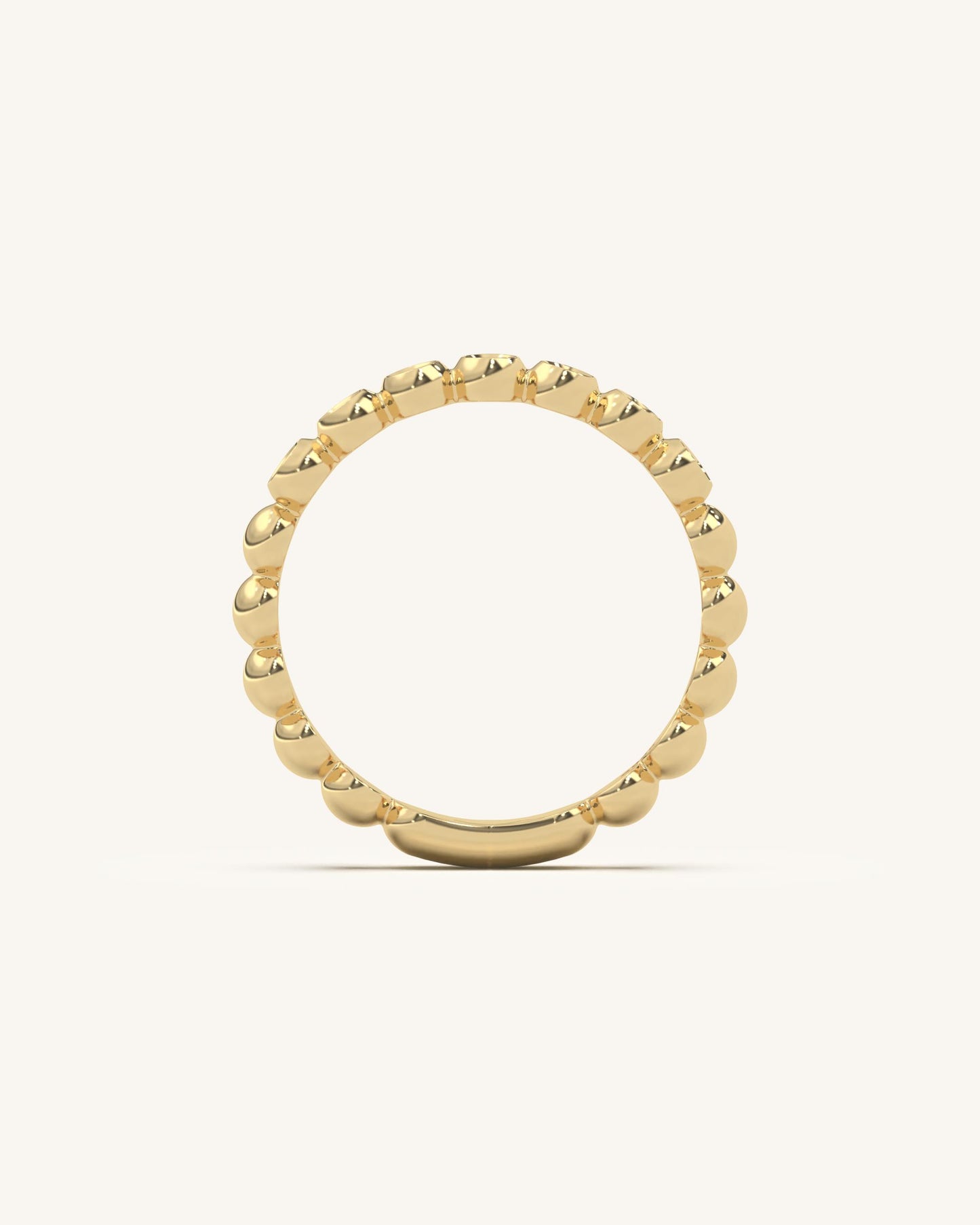 Beaded Diamond Ring