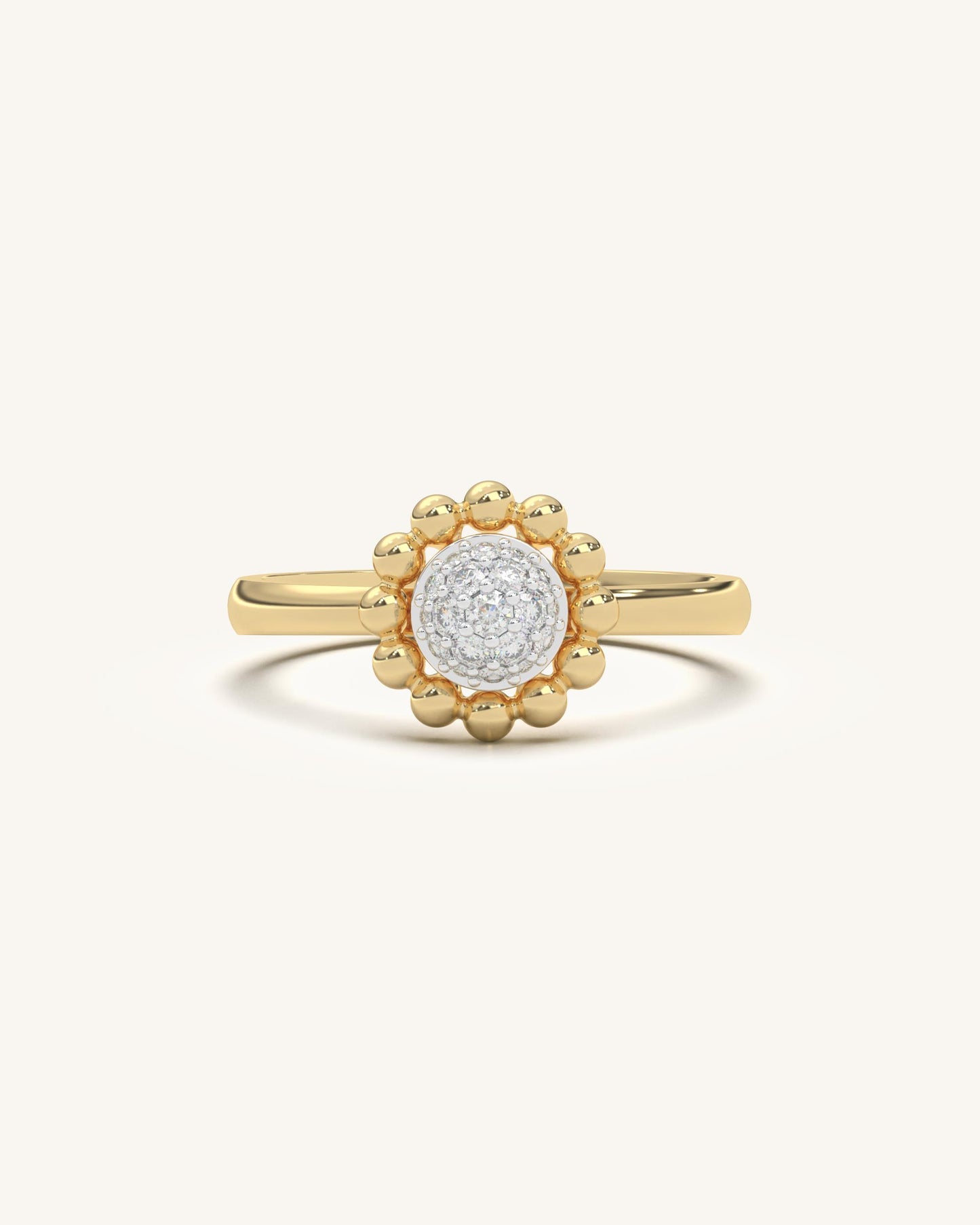 Floral Bead Ring