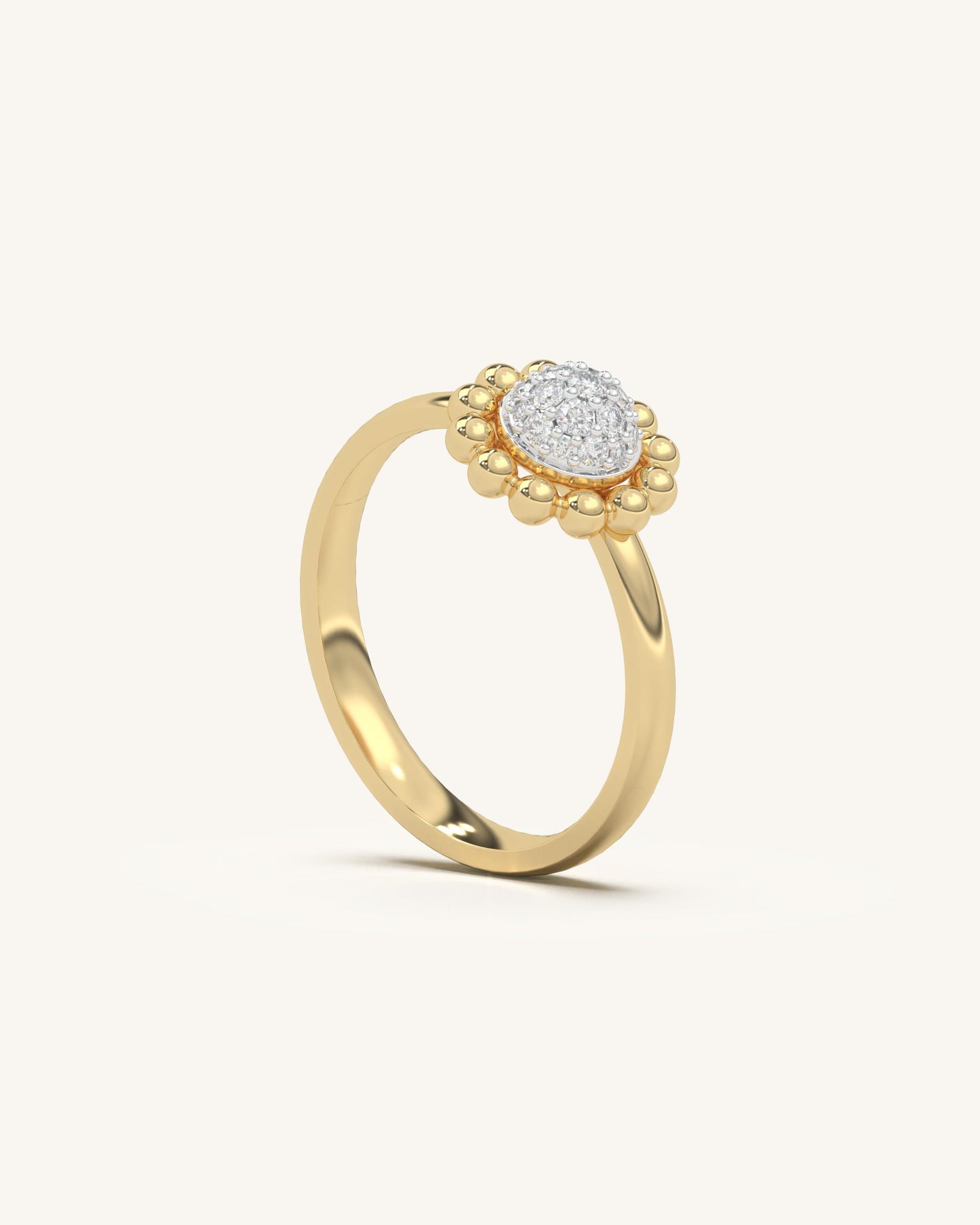 Floral Bead Ring