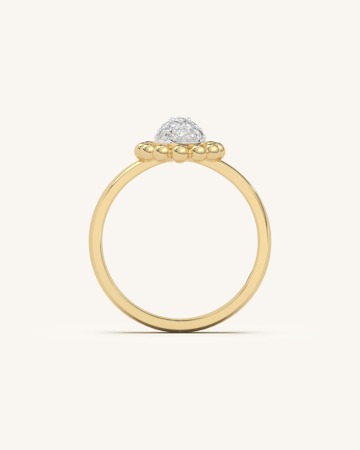 Floral Bead Ring
