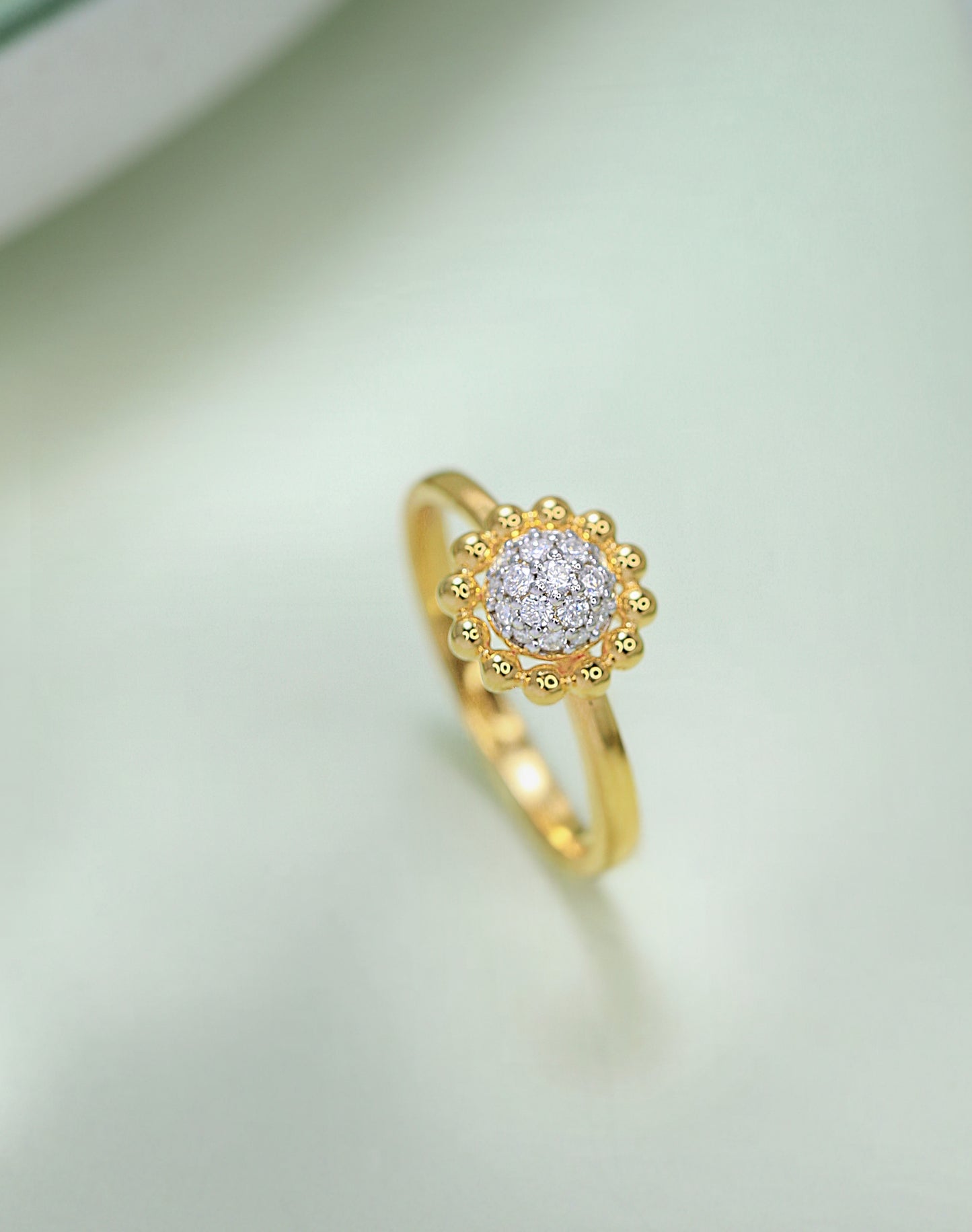 Floral Bead Ring