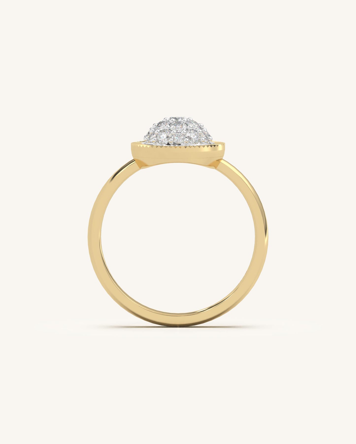 Textured Floral Ring