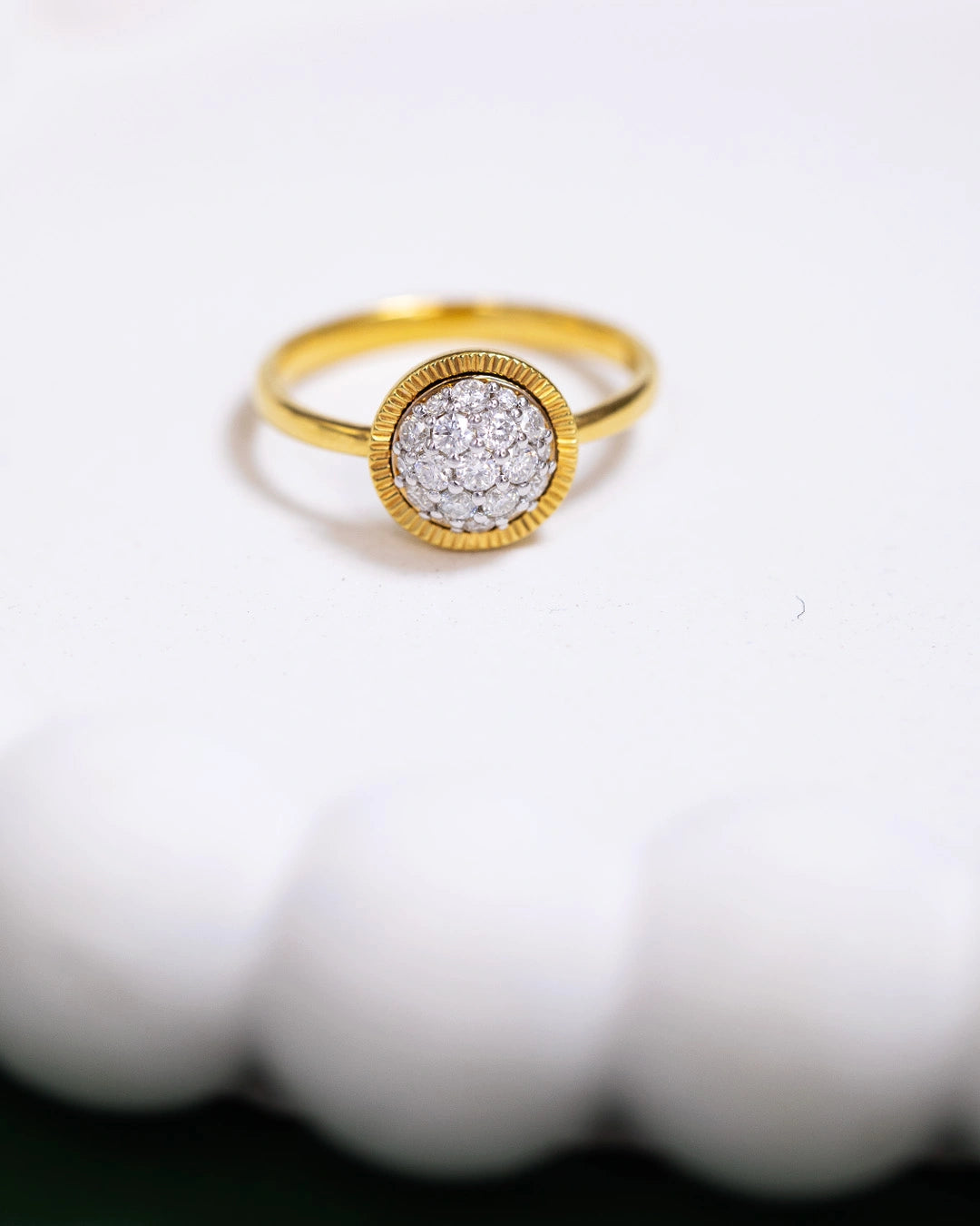 Textured Floral Ring