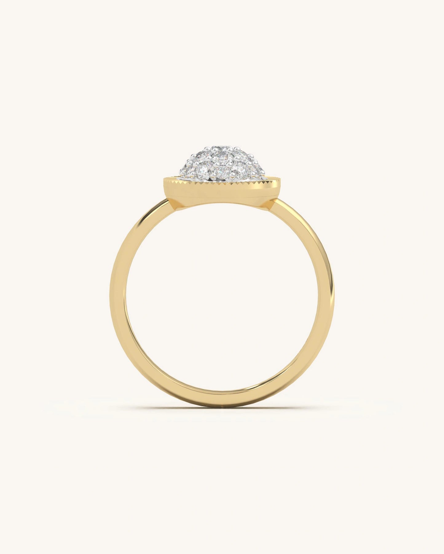 Textured Floral Ring