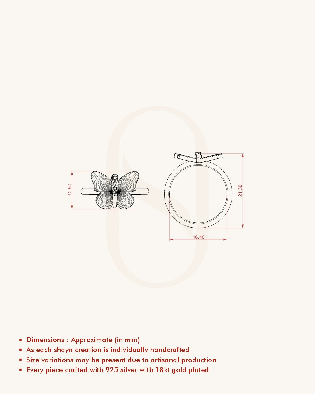 Butterfly Ring Design