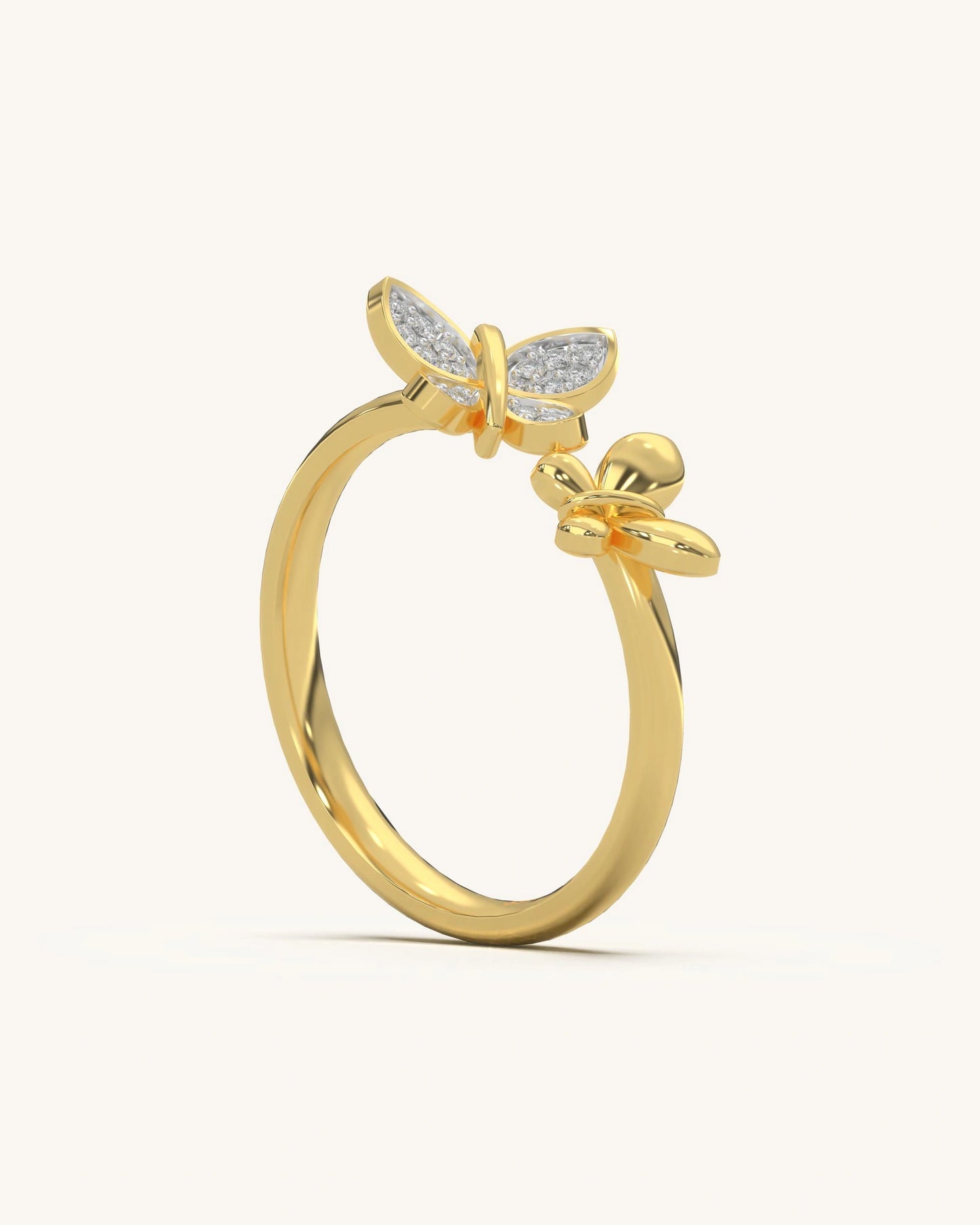 Twin Butterfly Ring