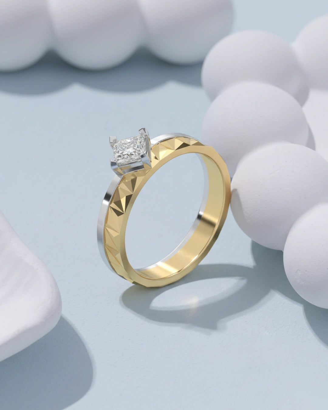 Round Texture Solitaire