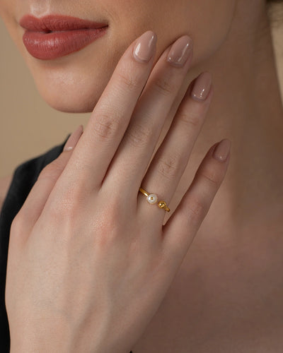 Open Pearl Ring