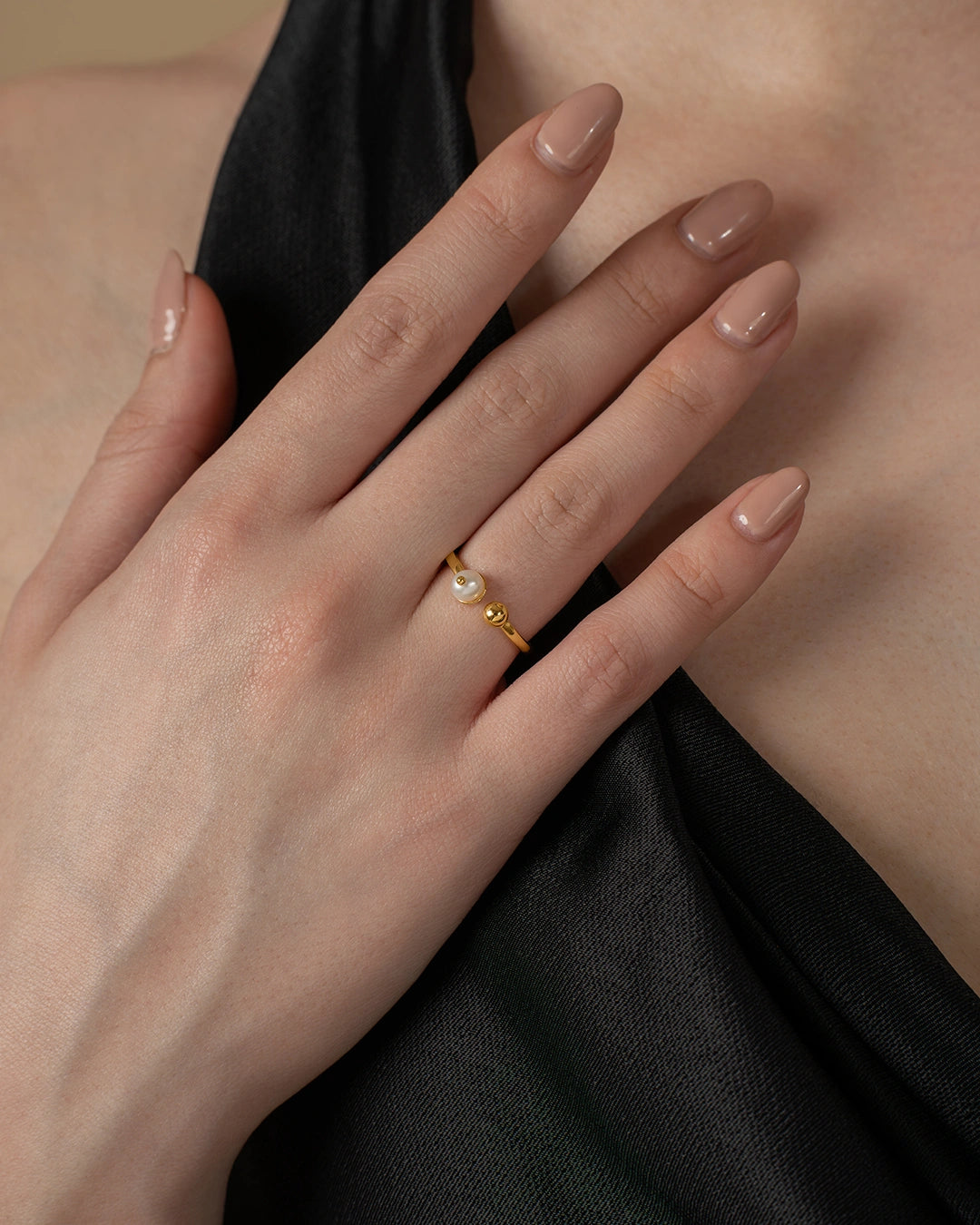 Open Pearl Ring