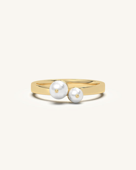 Twin Pearl Ring