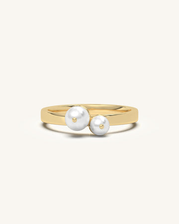 Twin Pearl Ring
