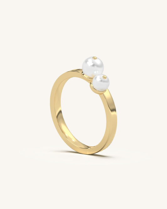 Twin Pearl Ring