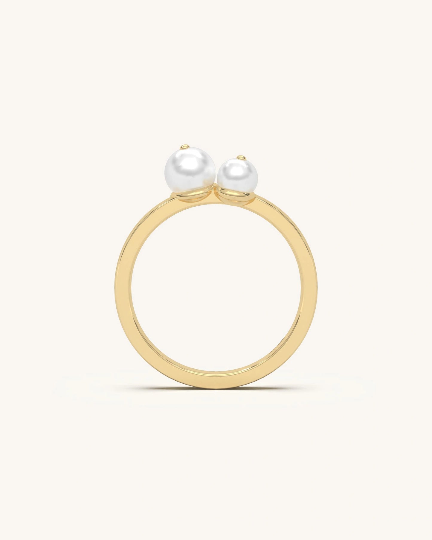 Twin Pearl Ring