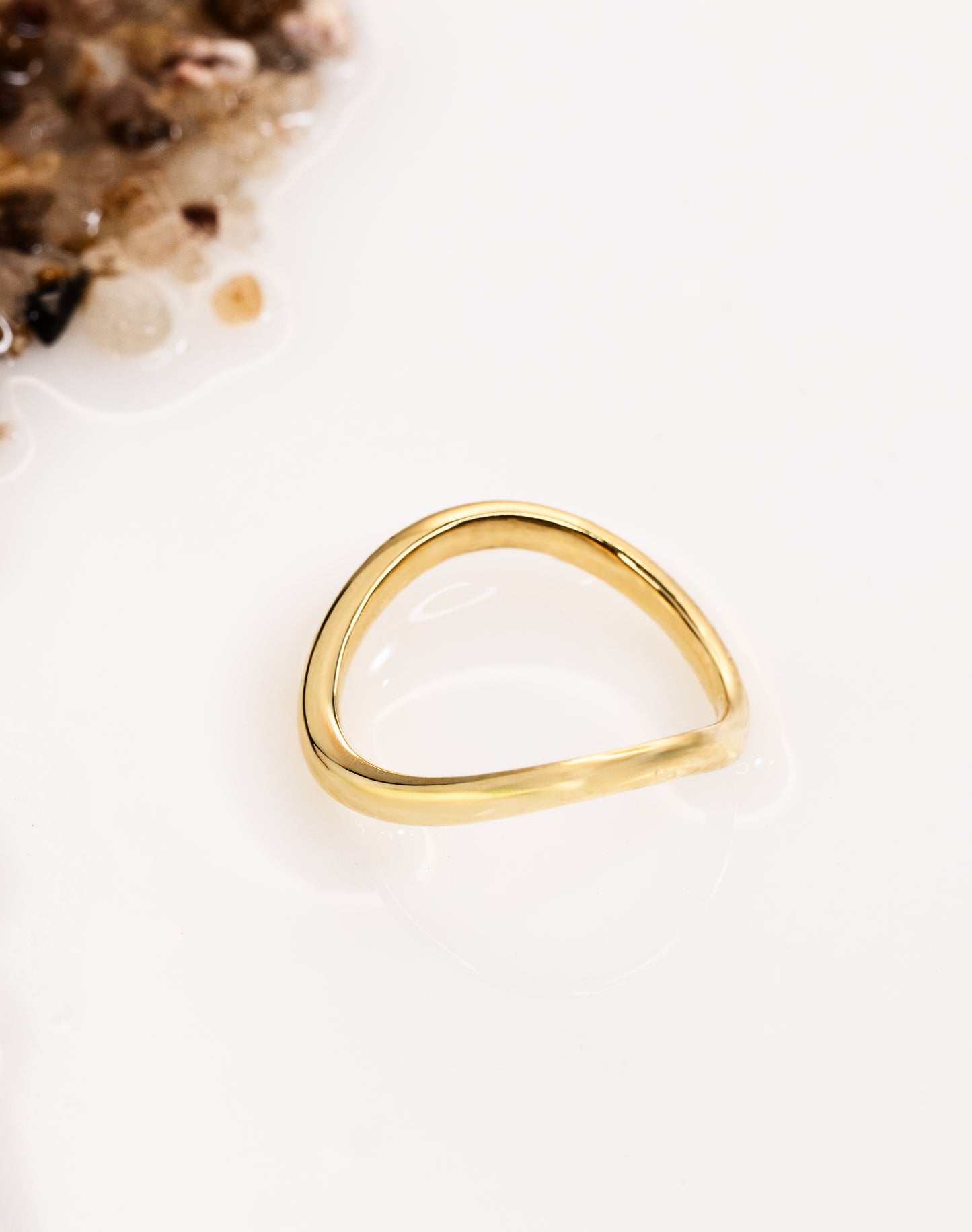 Sleek Wave Ring