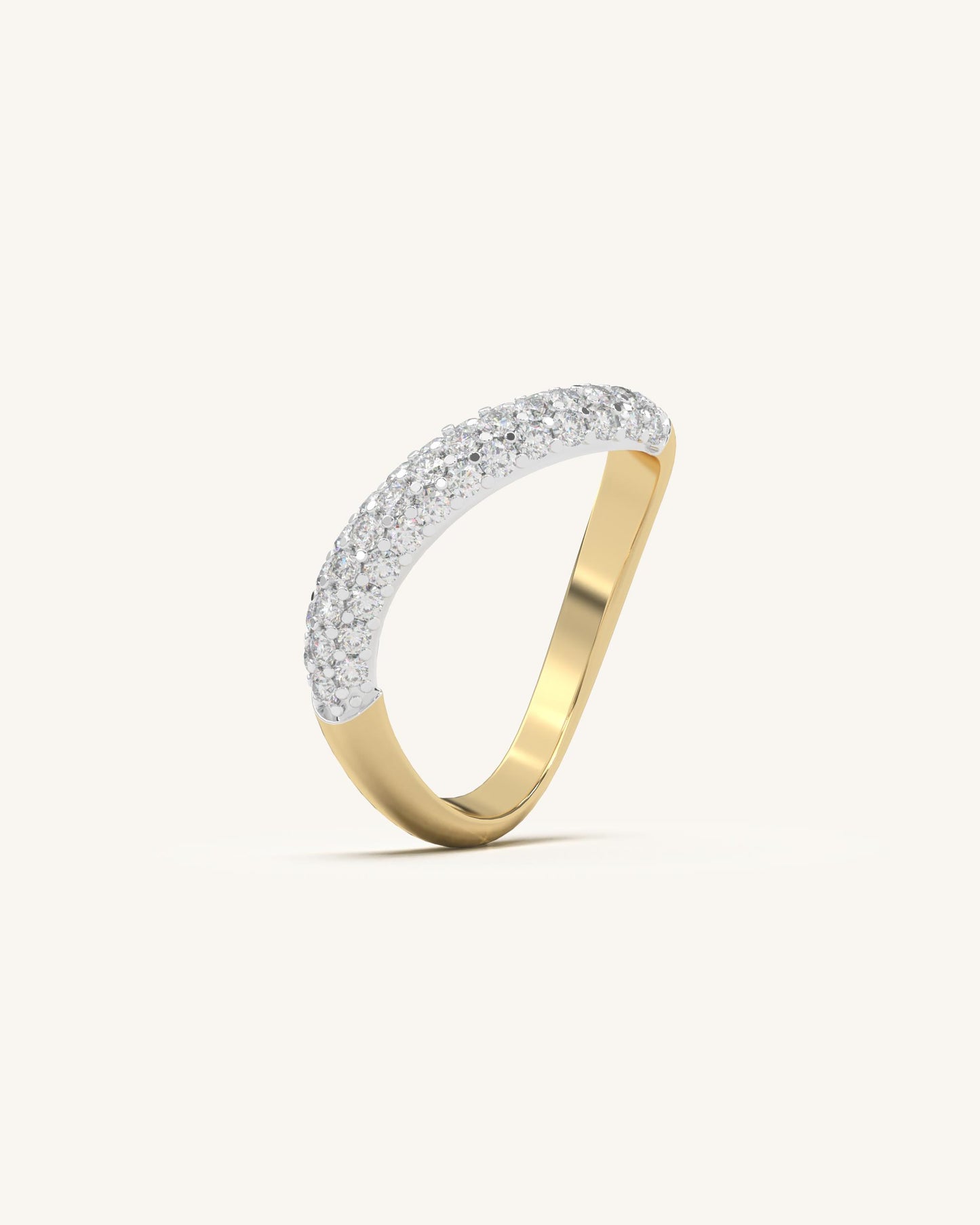 Pave Curve Ring