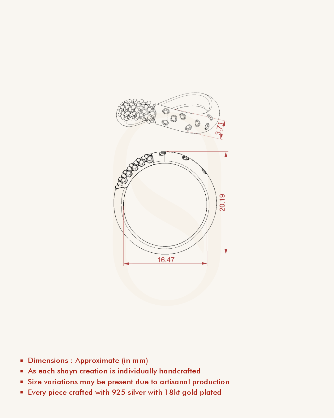 Radiant Cuff Ring