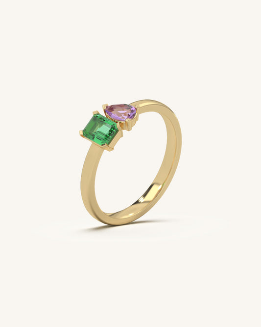 Twin Gem Ring