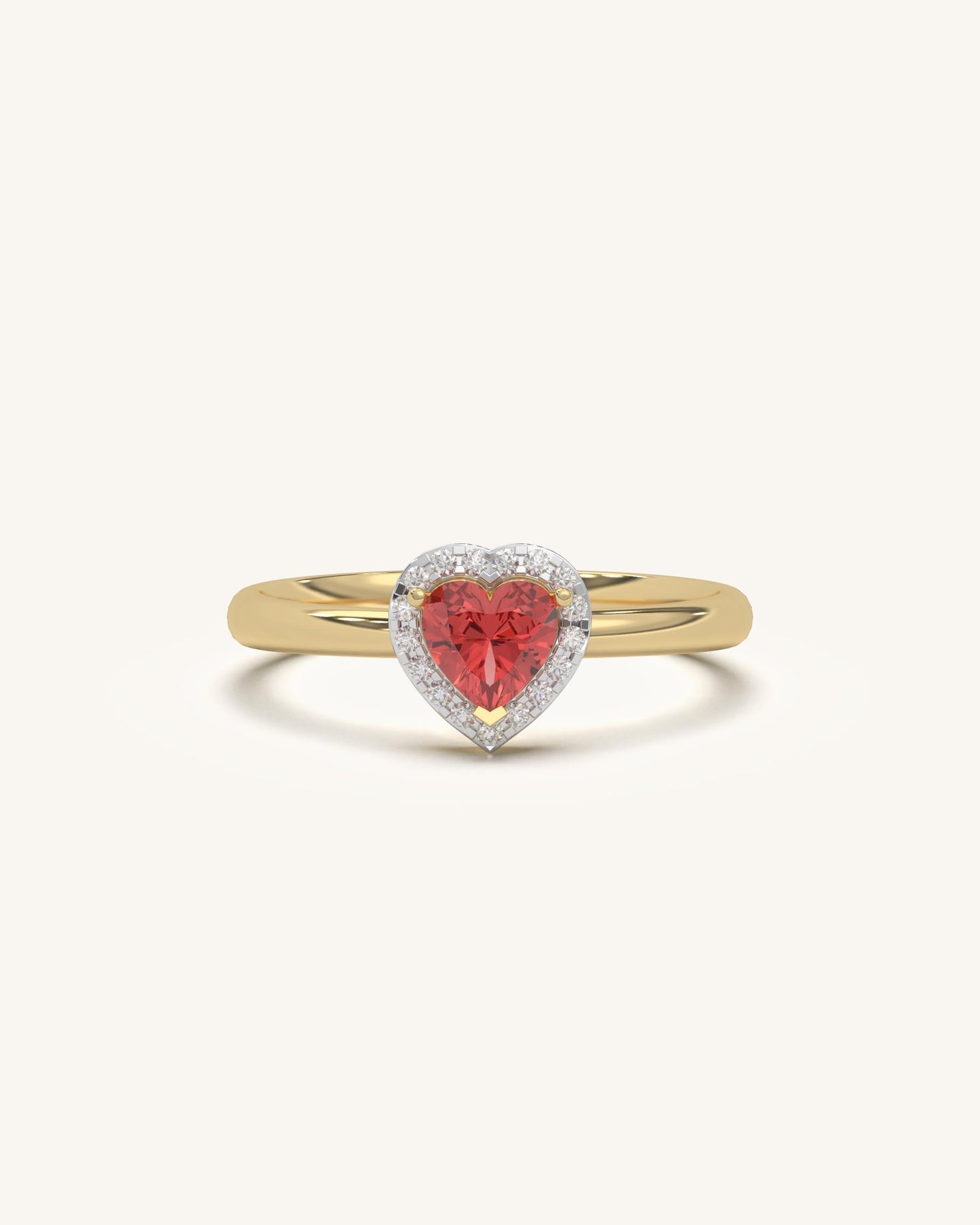 Heart Halo Ring