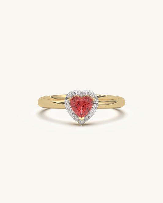 Heart Halo Ring