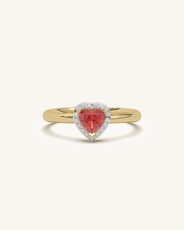 Heart Halo Ring