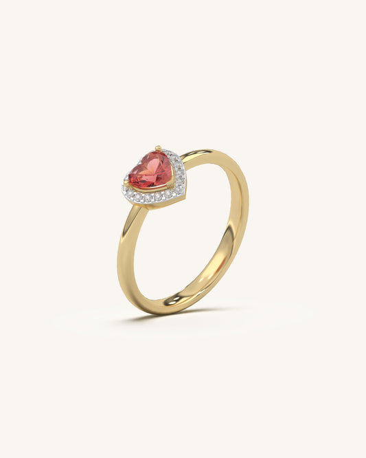 Heart Halo Ring