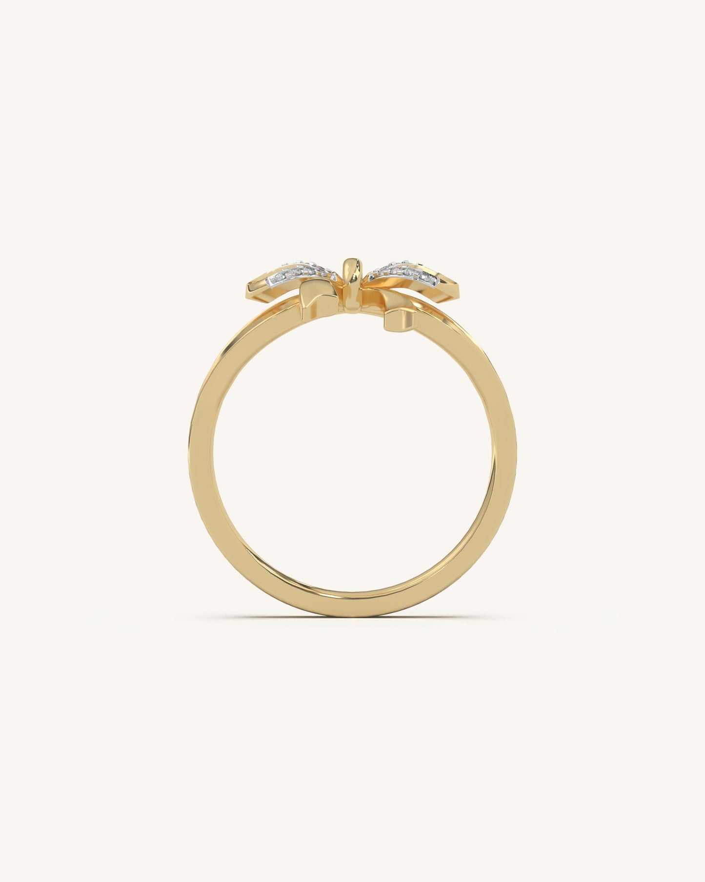 Dual Tone Bow Ring
