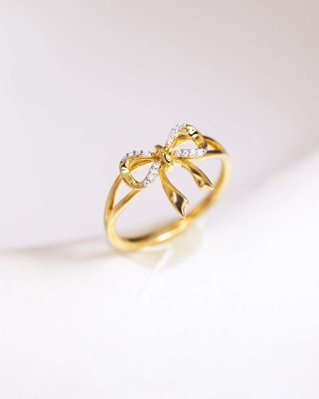 Dual Tone Bow Ring