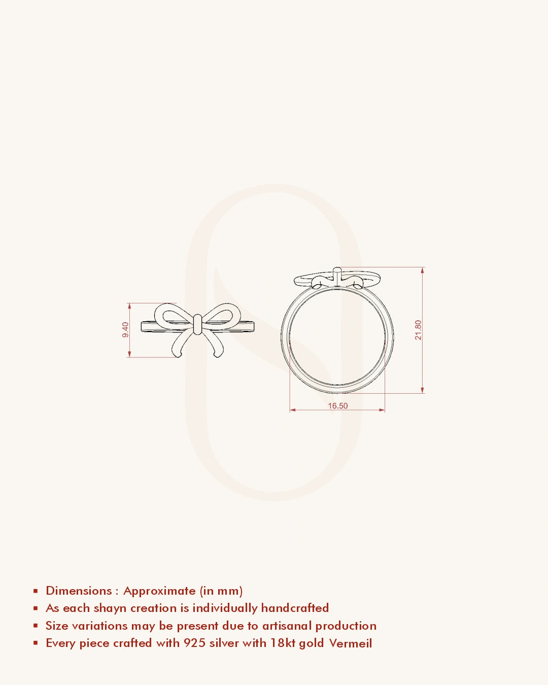 Petite Ribbon Ring