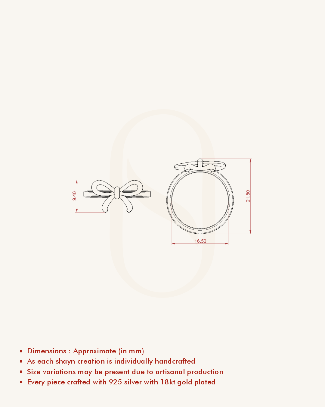 Petite Ribbon Ring