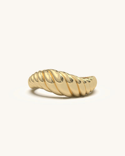 Twisted Gold Vermeil Sterling Silver Ring