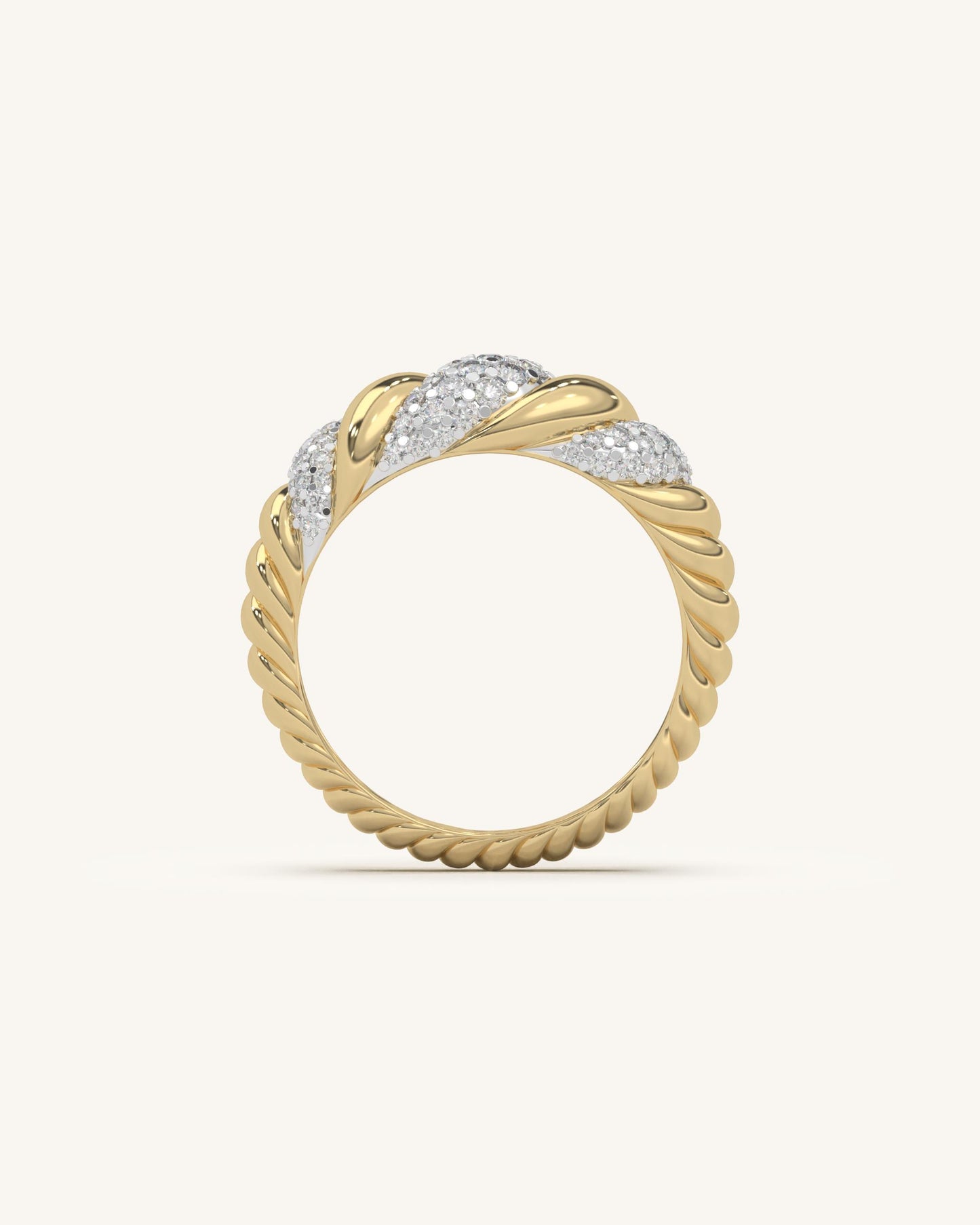 Diamond Twist Ring