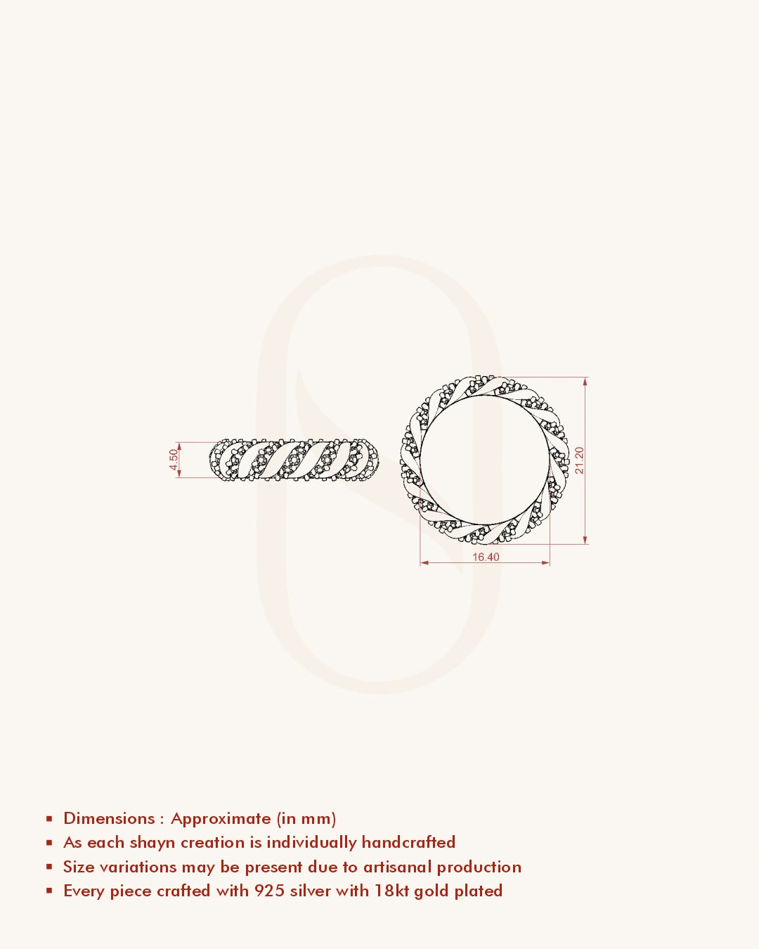 Twisted Diamond Band