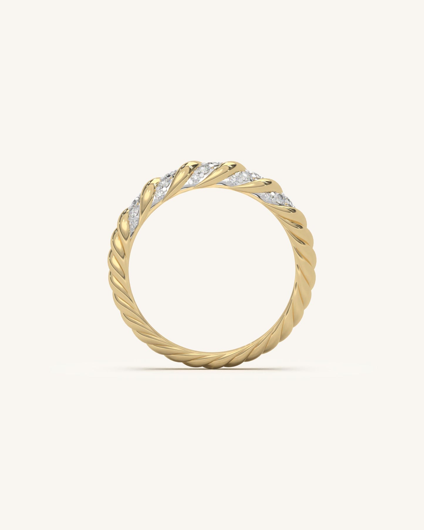 Diagonal Shine Ring