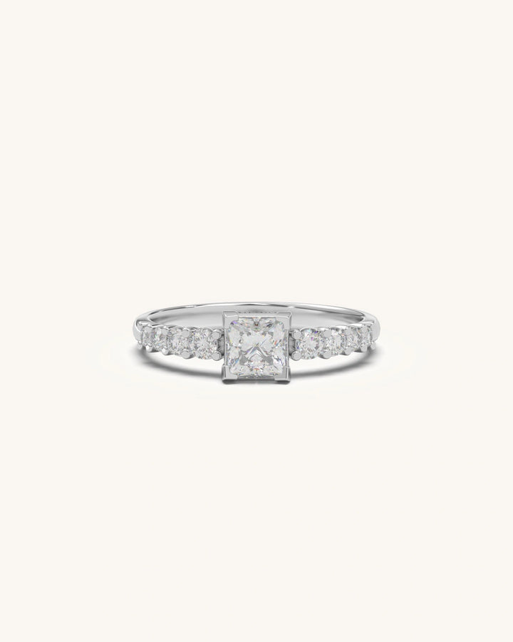 Princess Solitaire Ring