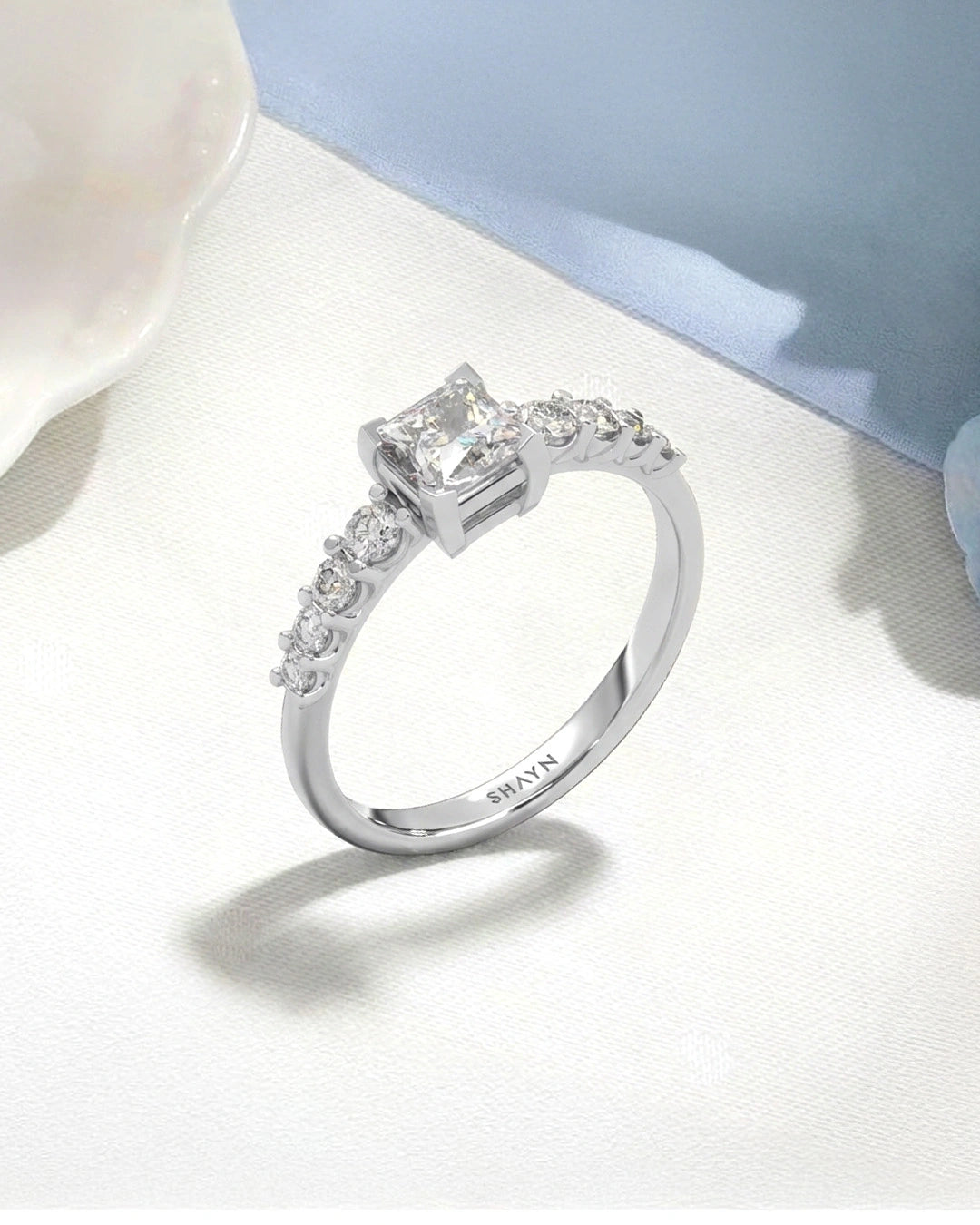 Princess Solitaire Ring
