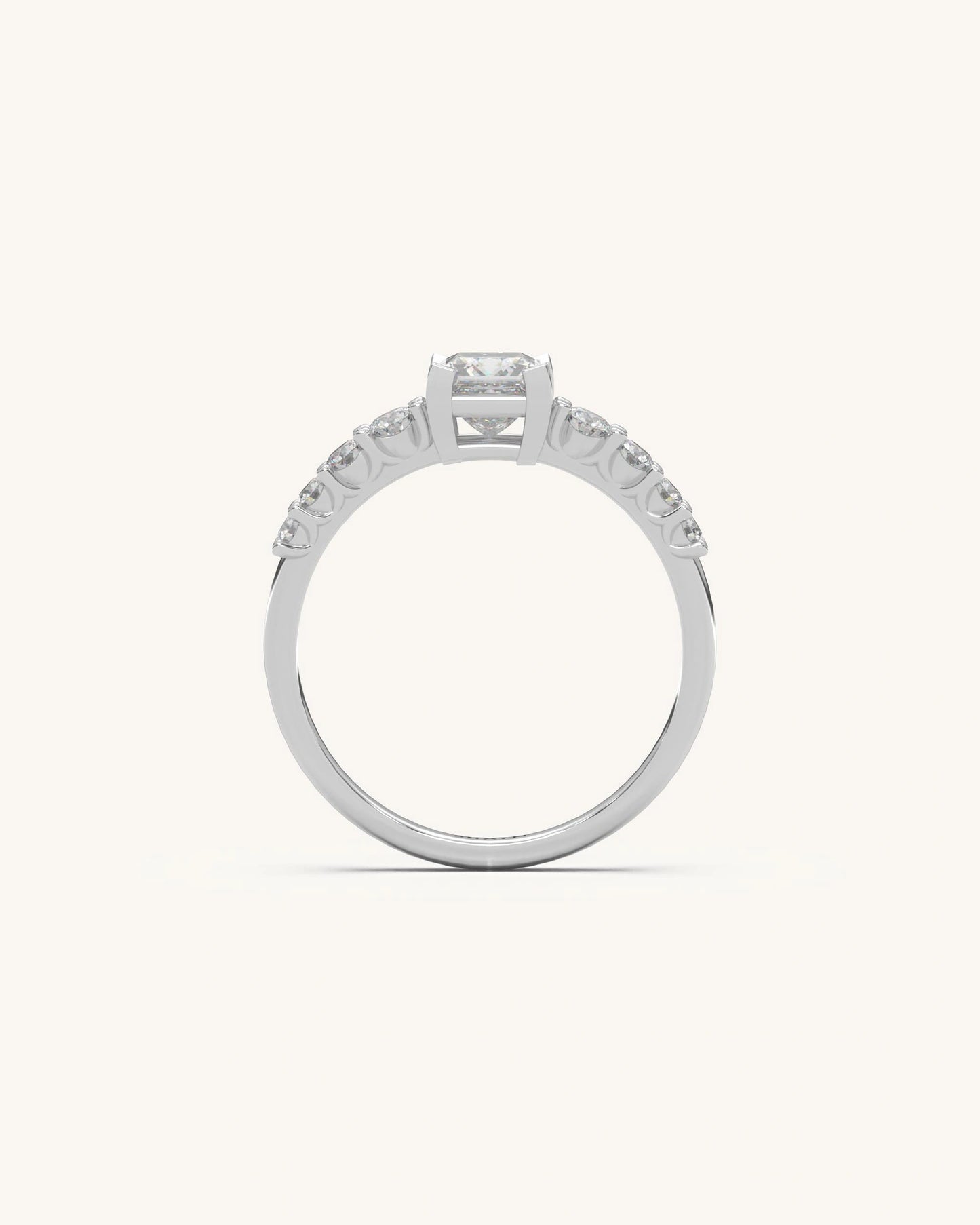 Princess Solitaire Ring
