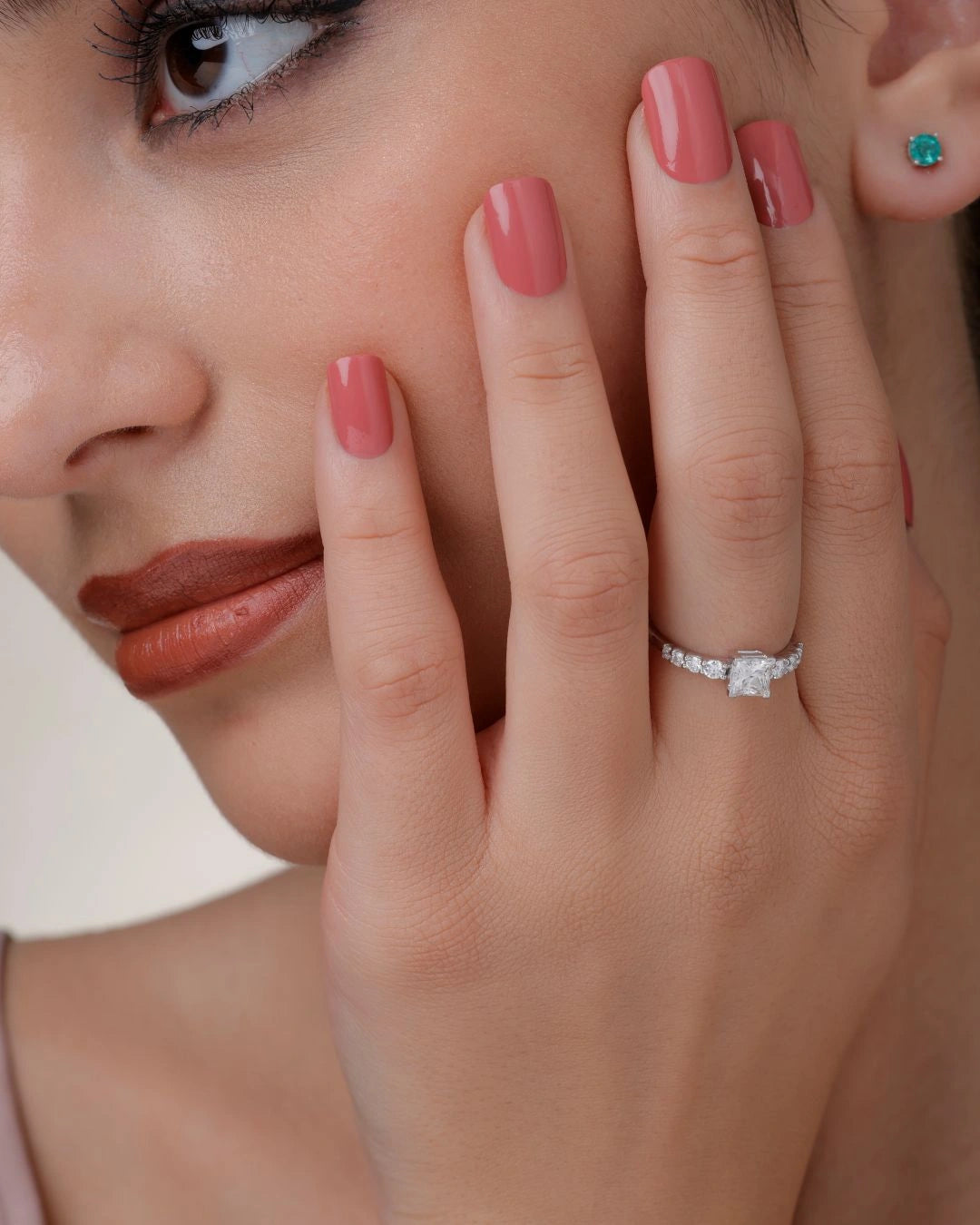 Princess Solitaire Ring