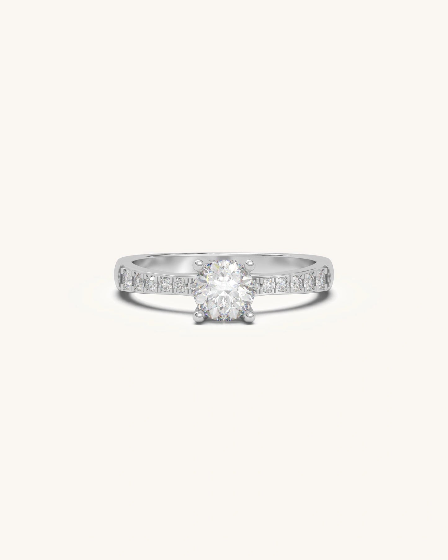 Round Cut Solitaire Ring