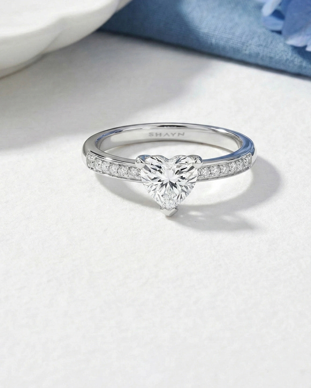 Heart Solitaire Ring