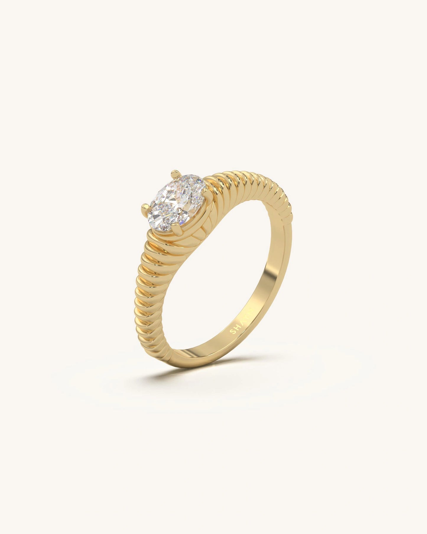 Oval Designer Solitaire Ring