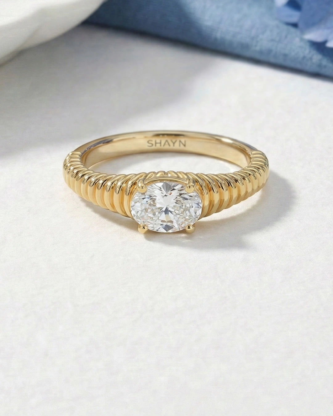 Oval Designer Solitaire Ring