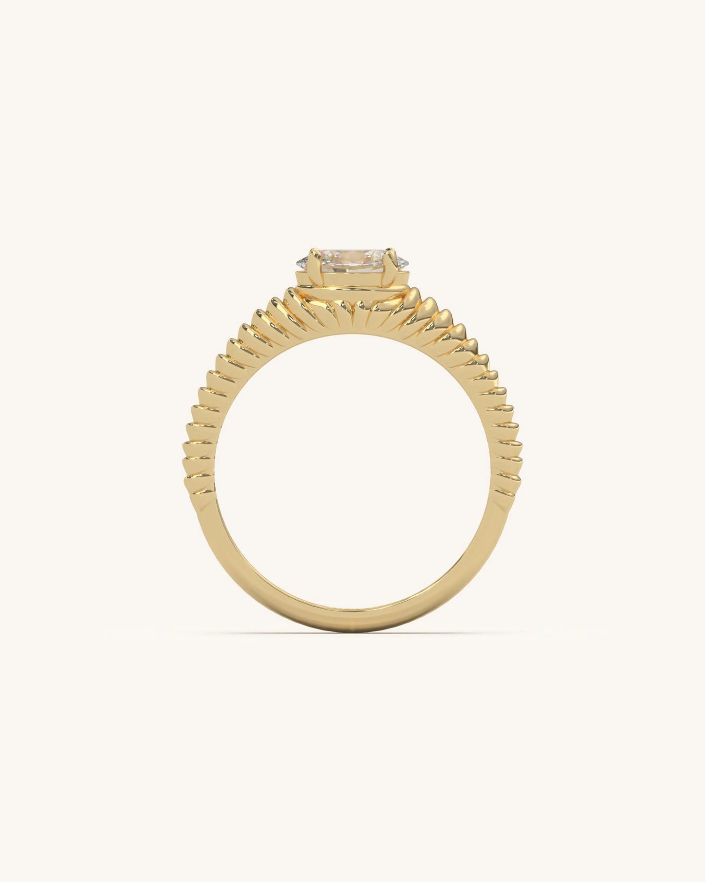 Oval Designer Solitaire Ring