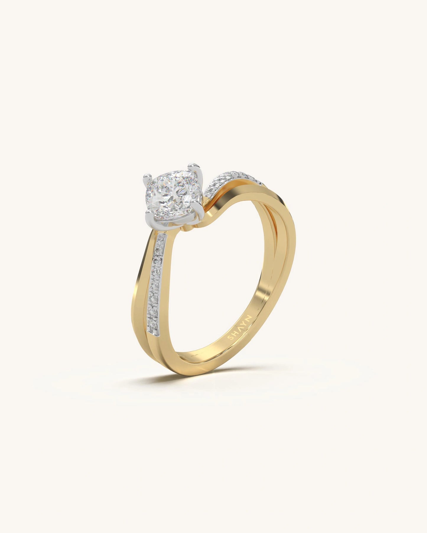 Signature Cushion Solitaire Ring