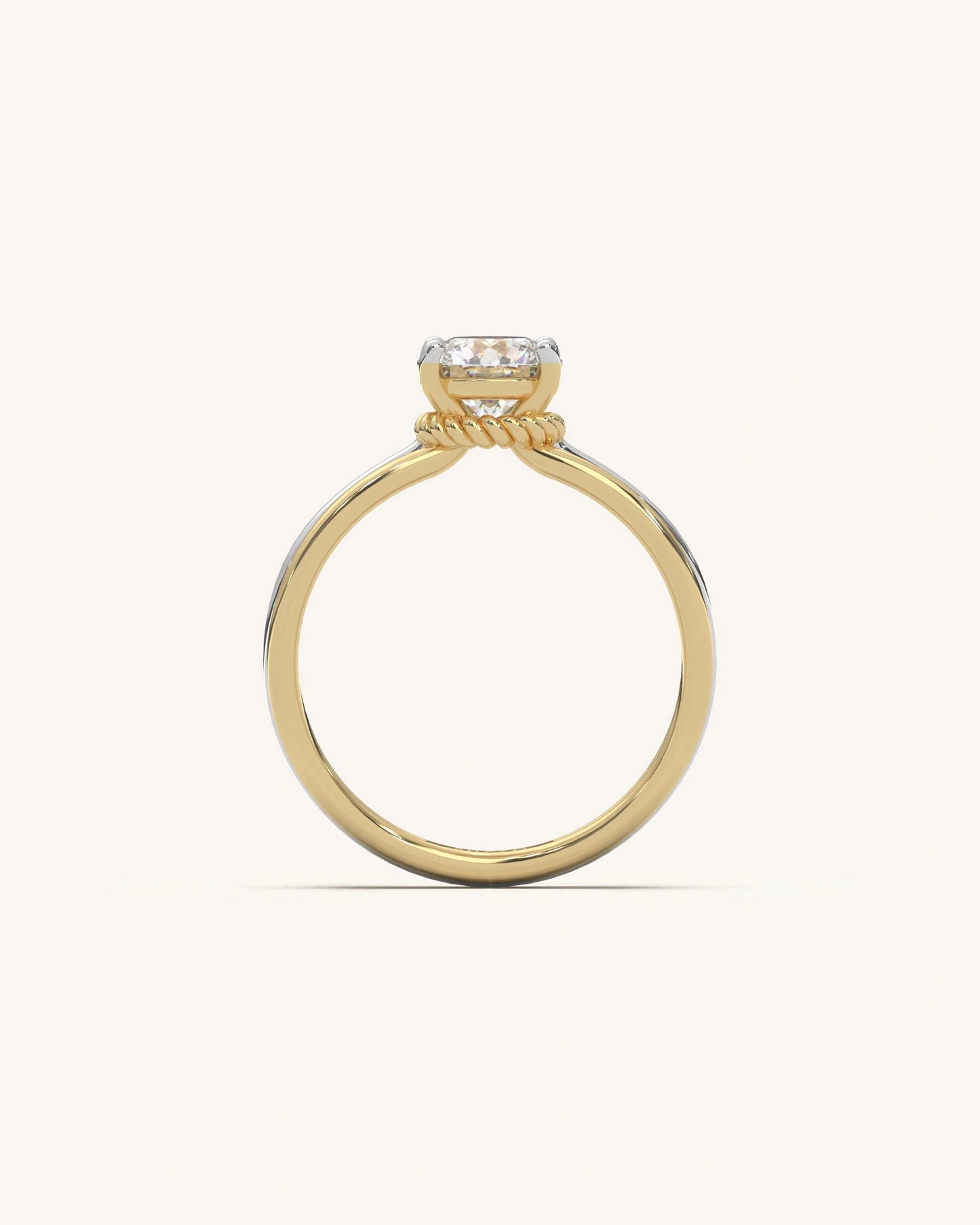 Multi Shank Solitaire Ring