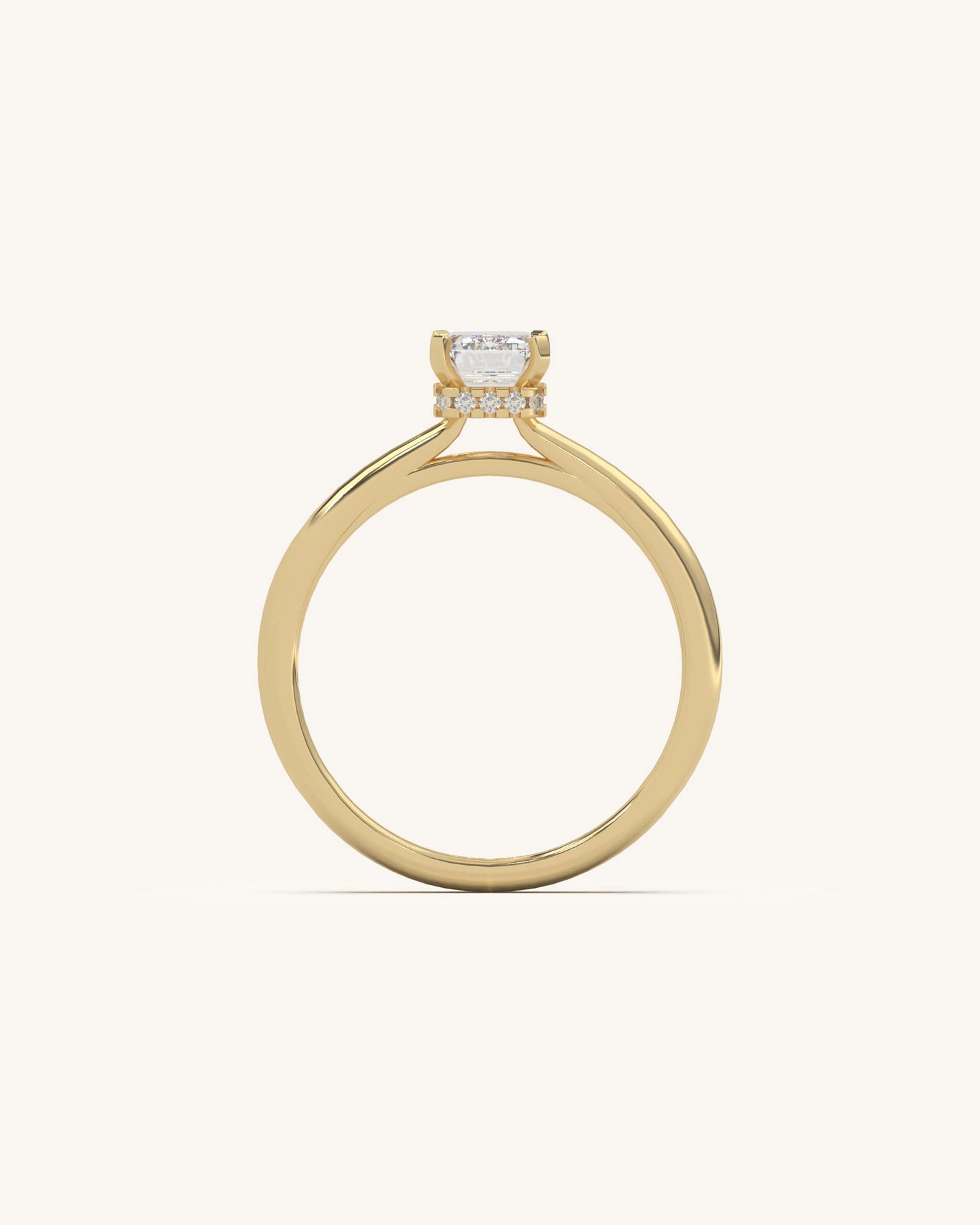 Emerald Pure Solitaire Ring