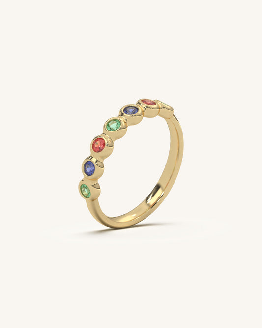 Rainbow Stone Ring