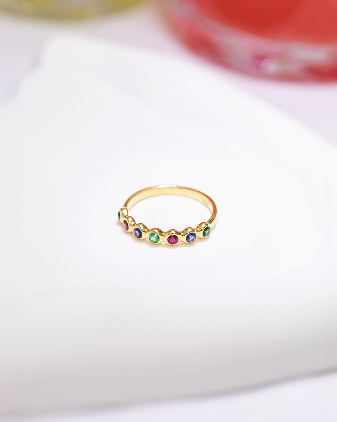 Rainbow Stone Ring