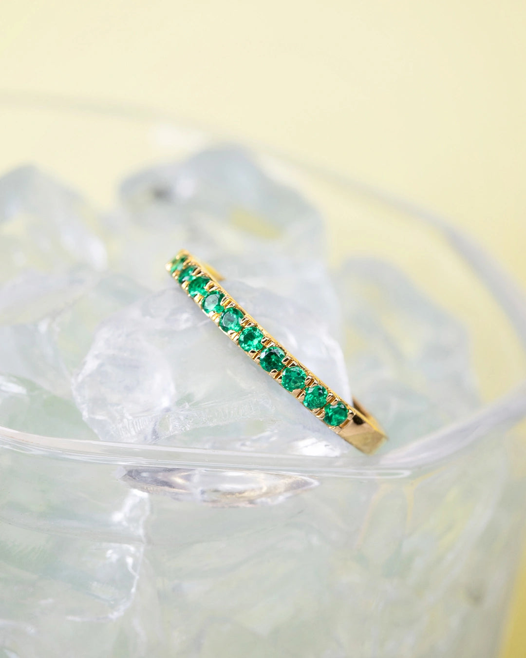 Green Classic Band Ring