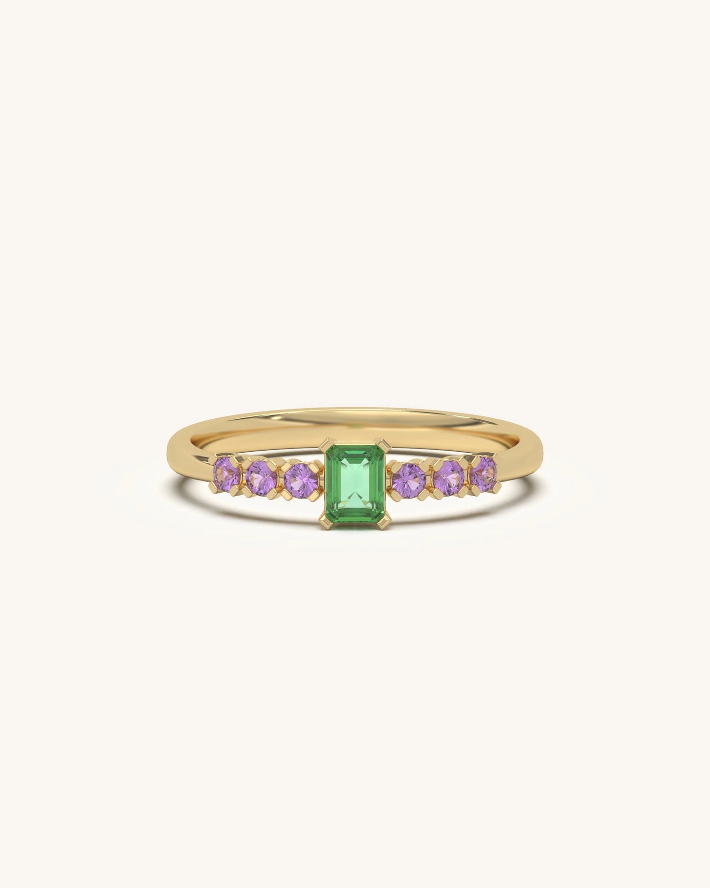 Emerald Cut Gem Ring